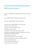 DCJS Final Test Study Guide Questions With Correct Answers