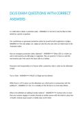 DCJS EXAM QUESTIONS WITH CORRECT ANSWERS