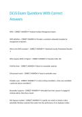 DCJS Exam Questions With Correct Answers