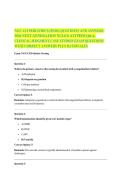 NGN ATI PEDIATRICS &lpar;PEDS&rpar; QUESTIONS AND ANSWERS 2026 NEXT GENERATION NCLEX ATI PEDS Q&A&comma; CLINICAL JUDGMENT CASE STUDIES EXAM QUESTIONS WITH CORRECT ANSWERS PLUS RATIONALES 