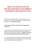 NR327 ATI CMS FINAL EXAM REVIEW QUESTIONS AND CORRECT ANSWERS GUARANTEED SUCCESS 