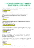 ATI PEDS PROCTORED EXAM 2026 FORM A&comma;B&comma;C & D QUESTIONS AND CORRECT ANSWERS&period; 