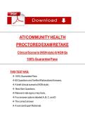ATI COMMUNITY HEALTH PROCTORED EXAM RETAKE QUESTIONS WITH COMPLETE SOLUTIONS 