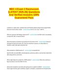MDC 4 Exam 2 Rasmussen -LATEST 2025-26- Questions And Verified Answers 100&percnt; Guaranteed  Pass