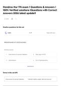Hondros Nur 176 exam 1 Questions & Answers &vert; 100&percnt; Verified solutions &vert;Questions with Correct Answers 2026 latest update&excl;&excl;