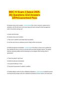 MDC IV Exam 2 -latest 2025-26- Questions And Answers 100&percnt; Guaranteed Pass&period;