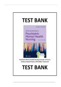 Psychiatric Mental Health Nursing Concepts of Care in Evidence-Based Practice Test Bank 10th Edition Complete Exam Prep Verified Answers