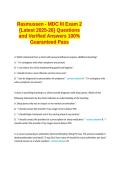 MDC 4 Exam 1 Rasmussen University &lbrace;latest 2025-26&rcub; Questions And Answers 100&percnt; Guaranteed Pass