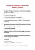 NURS 3330&colon; Foundations Exam &num;1 With Complete Solutions 