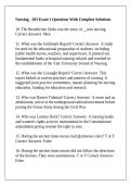 Nursing - 203 Exam 1 Questions With Complete Solutions