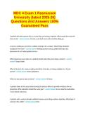 MDC 4 Exam 1 Rasmussen University -latest 2025-26- Questions And Answers 100&percnt; Guaranteed Pass
