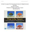 Test Bank To Accompany The Life Span&colon; Human Development For Helping Professionals Fifth Edition By Patricia C&period; Broderick &vert; All Chapters &lpar;1-15&rpar; Q&As Verified&vert; Grade A&plus; Assured&vert; ISBN 9780135227763