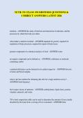 NUTR 331 EXAM 150 MIDTERM QUESTIONS &  CORRECT ANSWERS LATEST 2026 
