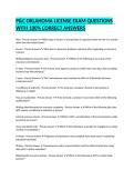 P&C OKLAHOMA LICENSE EXAM QUESTIONS  WITH 100&percnt; CORRECT ANSWERS