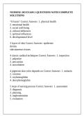 NURSING 203 EXAM 1 QUESTIONS WITH COMPLETE SOLUTIONS