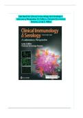 Test Bank - Clinical Immunology and Serology A Laboratory Perspective Fifth Edition&lpar; Christine Dorresteyn Miller&comma; 2024&rpar; All Chapters 1-25&vert;&vert; Complete solution &vert; GRADE A&plus;