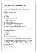 NURS 203 FINAL EXAM QUESTIONS WITH COMPLETE SOLUTIONS