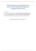 Boiler Operation Exam 2026&sol;2027&colon; 100 Practice Questions
