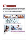 Test bank - Massage Therapy-Principles and Practice&comma; 7th Edition &lpar;salvo&comma; 2023&rpar;&comma; chapter 1-30 &vert; all chapters &vert;ISBN 978-0323878159 &vert;Guide Graded A&plus; 2026