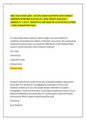 WGU D514 EXAM 2026 &vert; ACTUAL EXAM QUESTIONS AND CORRECT ANSWERS &lpar;VERIFIED&rpar; &lbrace;118 Q & A&rcub; &vert; NEW UPDATE 2026&sol;2027 &vert; GRADED A&plus; &vert; D514 - ANALYTICAL METHODS OF HEALTHCARE LEADERS &vert; 100&percnt; GUARANTEED PASS&period;