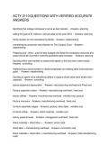 ACTY 2110 QUESTIONS WITH VERIFIED ACCURATE ANSWERS
