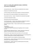 ACCT 2110 MILLER AUBURN EXAM 2 VERIFIED ACCURATE ANSWERS
