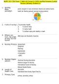 NURS 101 CSN Exam 1 With All Correct & 100&percnt; Verified Answers &vert;Latest Version &vert;Already Graded A&plus;