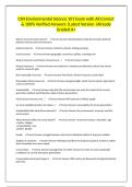 CSN Environmental Science 101 Exam with All Correct & 100&percnt; Verified Answers &vert;Latest Version &vert;Already Graded A&plus;