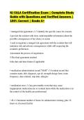NJ CALA Certification Exam &vert; Complete Study Guide with Questions and Verified Answers &vert; 100&percnt; Correct &vert; Grade A&plus;