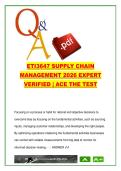 ETI3647 Supply Chain Management Questions &lpar;35&rpar; &ndash; Decision Bias&comma; Order Qualifiers&comma; Core Capabilities & Supply Chain Strategy