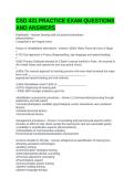 CSD 431 PRACTICE EXAM QUESTIONS AND ANSWERS