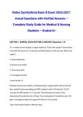 Relias Dysrhythmia Basic B Exam 2026&sol;2027&colon; Actual Questions with Verified Answers &ndash; Complete Study Guide for Medical & Nursing Students &ndash; Graded A&plus;