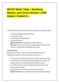 NR 601 Week 1 Quiz &ndash; Questions&comma;  Options&comma; and Correct Answers &vert; 2026  Update &vert; Graded A&plus;