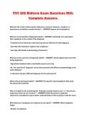 PSY 600 Midterm Exam Questions With Complete Answers 