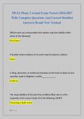 MCJA Phase 2 Actual Exam Newest 2026-2027  With Complete Questions And Correct Detailed  Answers&vert; Brand New Version&excl;