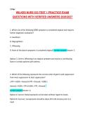 WILKES NURS 533 TEST 1 PRACTICE EXAM  QUESTIONS WITH VERIFIED ANSWERS 20262027