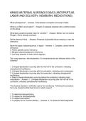 NR465 MATERNAL NURSING EXAM 2 &lpar;ANTEPARTUM&comma;  LABOR AND DELIVERY&comma; NEWBORN&comma; MEDICATIONS&rpar;
