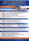 Full TEST BANK FOR Medical-Surgical Nursing&colon; Concepts for Clinical Judgment and Collaborative Care 11th edition by Donna D&period; Ignatavicius ISBN&colon; 978-0323878265 COMPLETE GUIDE WITH RATIONALES 100&percnt; VERIFIED A&plus; GRADE ASSURED&excl;&sol; ALL CHAPTERS 1-74 COVERED&sol;UPDATED