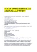 TCM 320 EXAM QUESTIONS AND ANSWERS ALL CORRECT