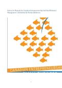 Instructor Manuals for Canadian Entrepreneurship and Small Business Management &lpar;11th Edition&rpar; by Wesley Balderson &ndash; Comprehensive Teaching Resources