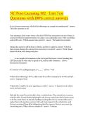 NC Post-Licensing 302 - Unit Test  Questions with 100&percnt; correct answers&vert;NEW VERSION&vert;2026&sol;2027