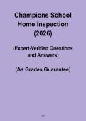 Champions School Home Inspection 2026 PDF &ndash; Complete Study Guide & Exam Prep