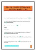 MBA 510- EXAM 2 QUESTIONS AND ANSWERS GRADED A&plus; 2026