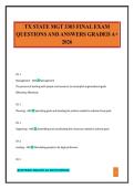 TX STATE MGT 3303 FINAL EXAM QUESTIONS AND ANSWERS GRADED A&plus; 2026
