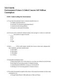 Test Bank for Environmental Science&colon; A Global Concern 16th Edition by William Cunningham & Mary Cunningham 2026 ISBN 9781264647842