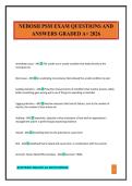 NEBOSH PSM EXAM QUESTIONS AND ANSWERS GRADED A&plus; 2026