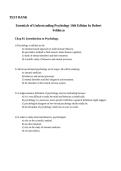 Test Bank for Essentials of Understanding Psychology 14th Edition by Robert S&period; Feldman &vert; Complete Verified Questions 2026 ISBN 9781260829013