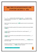 MK1 SWE EXAM QUESTIONS AND ANSWERS GRADED A&plus; 2026