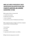 NRNP 6531 WEEK 8 KNOWLEDGE CHECK CERTIFICATION EVALUATION EXAMS 2026 COMPLETE QUESTIONS AND ANSWERS GUARANTEED TO PASS