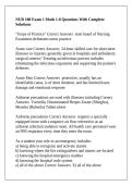NUR 100 Exam 1 Mods 1-8 Questions With Complete Solutions